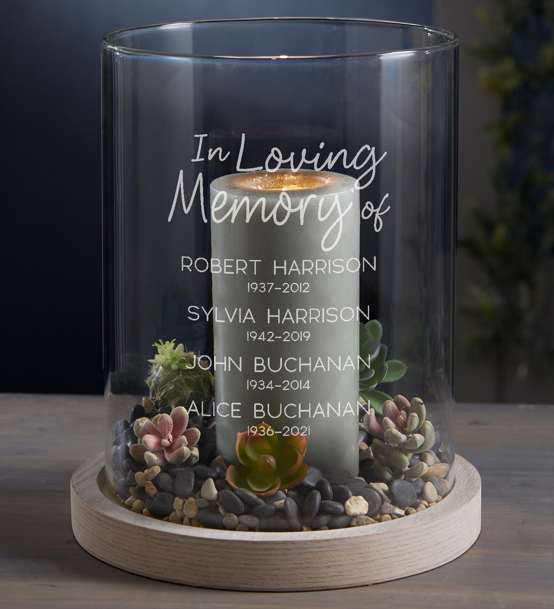 In Loving Memory Personalized Memorial Hurricane with Multiple Names